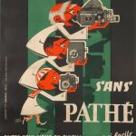 Affiche promotionnelle des appareils Pathé - 1954